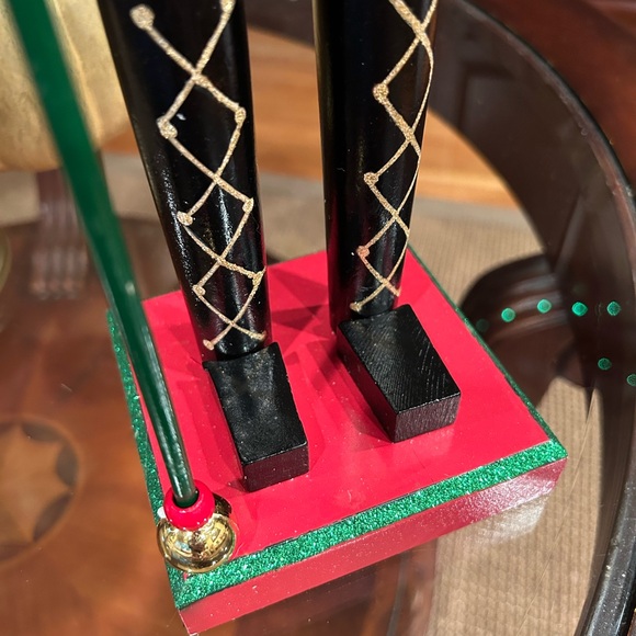 Neiman Marcus Red and Gold Nutcracker with Green Accents - Picture 9 of 14